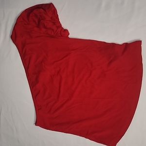 Red One shoulder Top